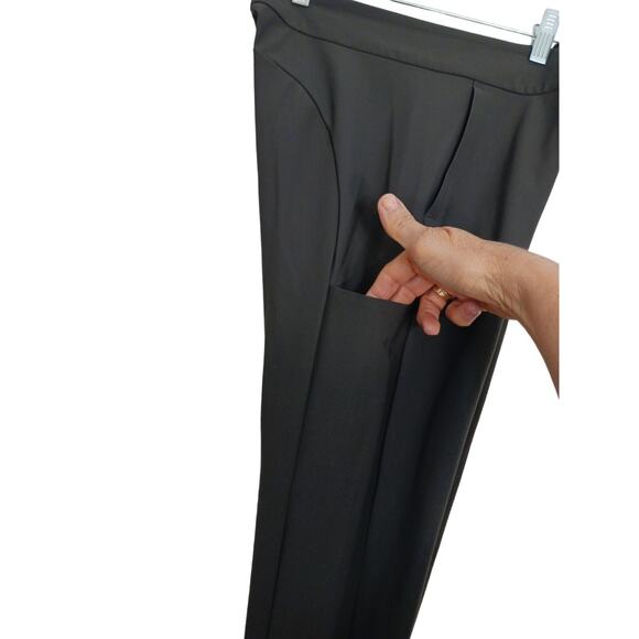 Athleta Stellar Trouser Sz 4 GRAY Ankle Zip Pants Pockets Athleisure Preppy $128 - Picture 3 of 13